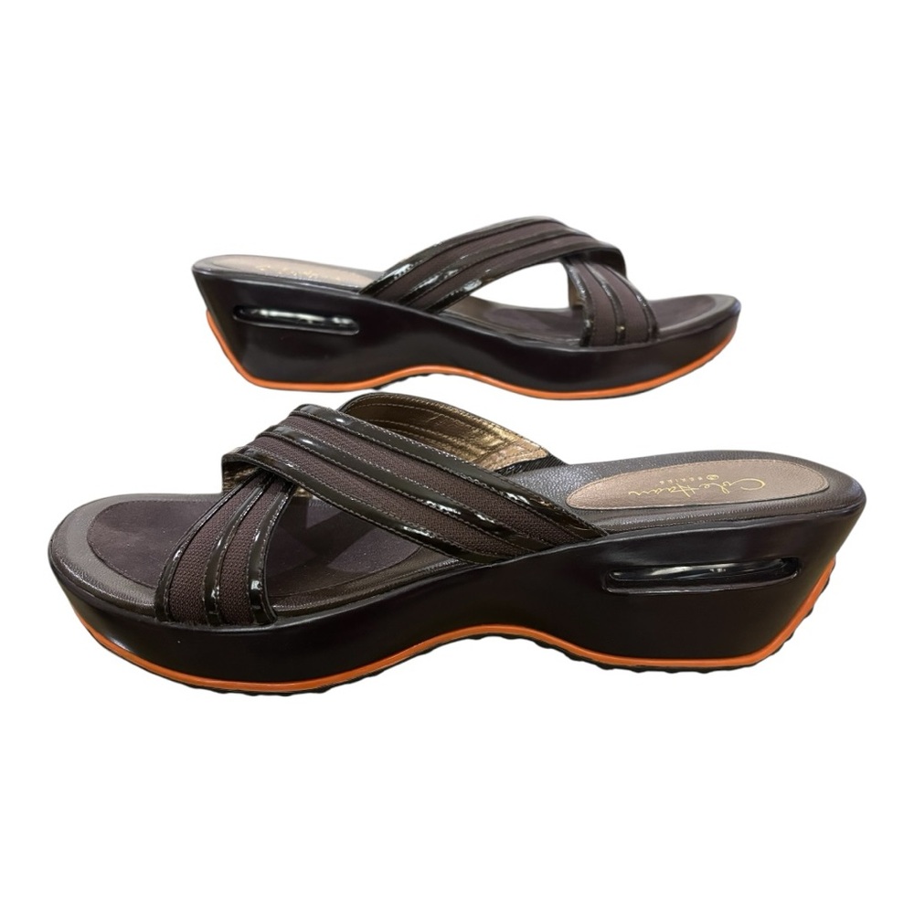 Cole Haan Nike Air Women's Brown Wedge Sandals Size 9
